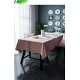 thumbnail image 2 of Rectangular Tablecloth,Japanese Solid Color Embroidery Tablecloth And Matching Pillow,Cotton Linen Tablecloth For Living Room Restaurant Party Festival-Pink-Pillowcase45*45cm, 2 of 7