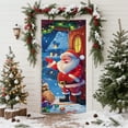thumbnail image 6 of Bpyeka 6.66x2.99 Ft Christmas Door Cover Decoration Santa Claus Gift Delivery Door Cover Holiday Party Atmospheres Backdrops,Holiday Products,Fall Decor, 6 of 6