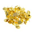 thumbnail image 3 of 100 piezas de latón en blanco para pendientes, engaste de bisel para hacer joyas, accesorios de bricolaje Dorado 8mm, 3 of 9