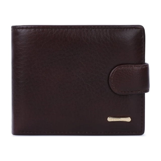 Cartera de cuero para hombre, billetera multifuncional, billetera suelta, billetera corta para hombre
