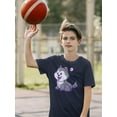 thumbnail image 2 of Cute Cartoon Husky Pup T-Shirt Juniors -Image by Shutterstock,  x-Large, 2 of 4