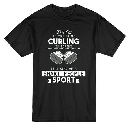 Smart Casual Shirts - Curlin' Isn't Boring Smart People Sport Graphic Men's T-shirt