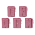 thumbnail image 1 of Cartera Sencilla para Mujer Llavero Cuero Tarjetero Pequeño Monedero (rosa) Rojo, 1 of 9