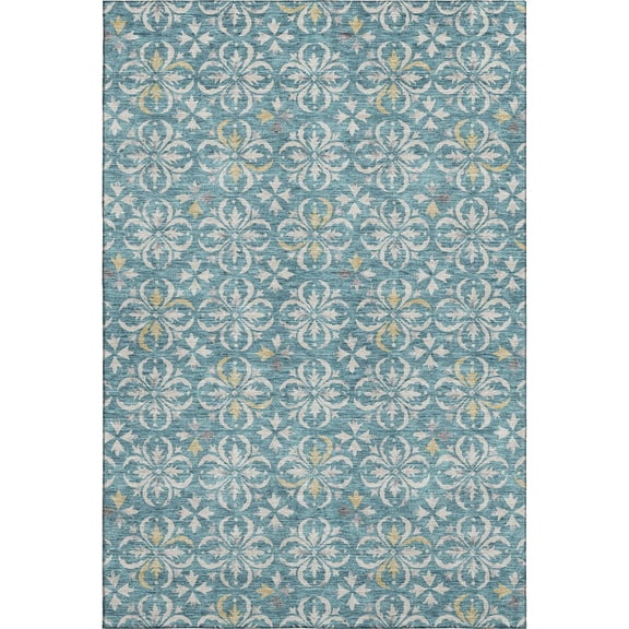 Dalyn Rugs Premium Machine Washable Mayfield AMF930 Teal 2'6" x 3'10" Rug