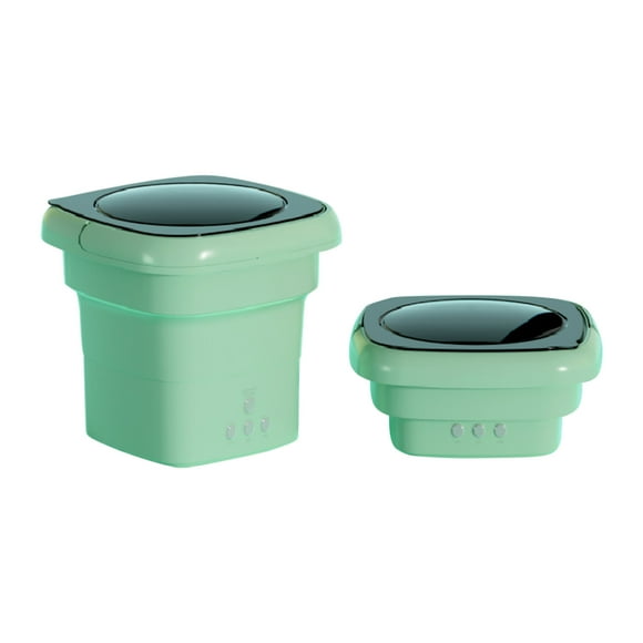 Fiudx Mini Lavadora, Diseño Compacto y Plegable, Material Tpr Ecológico, Bajo Consumo de Energía, Solución de Lavandería para Viajes, Residencias Universitarias, Lavado de Ropa de Bebé, Capacidad de