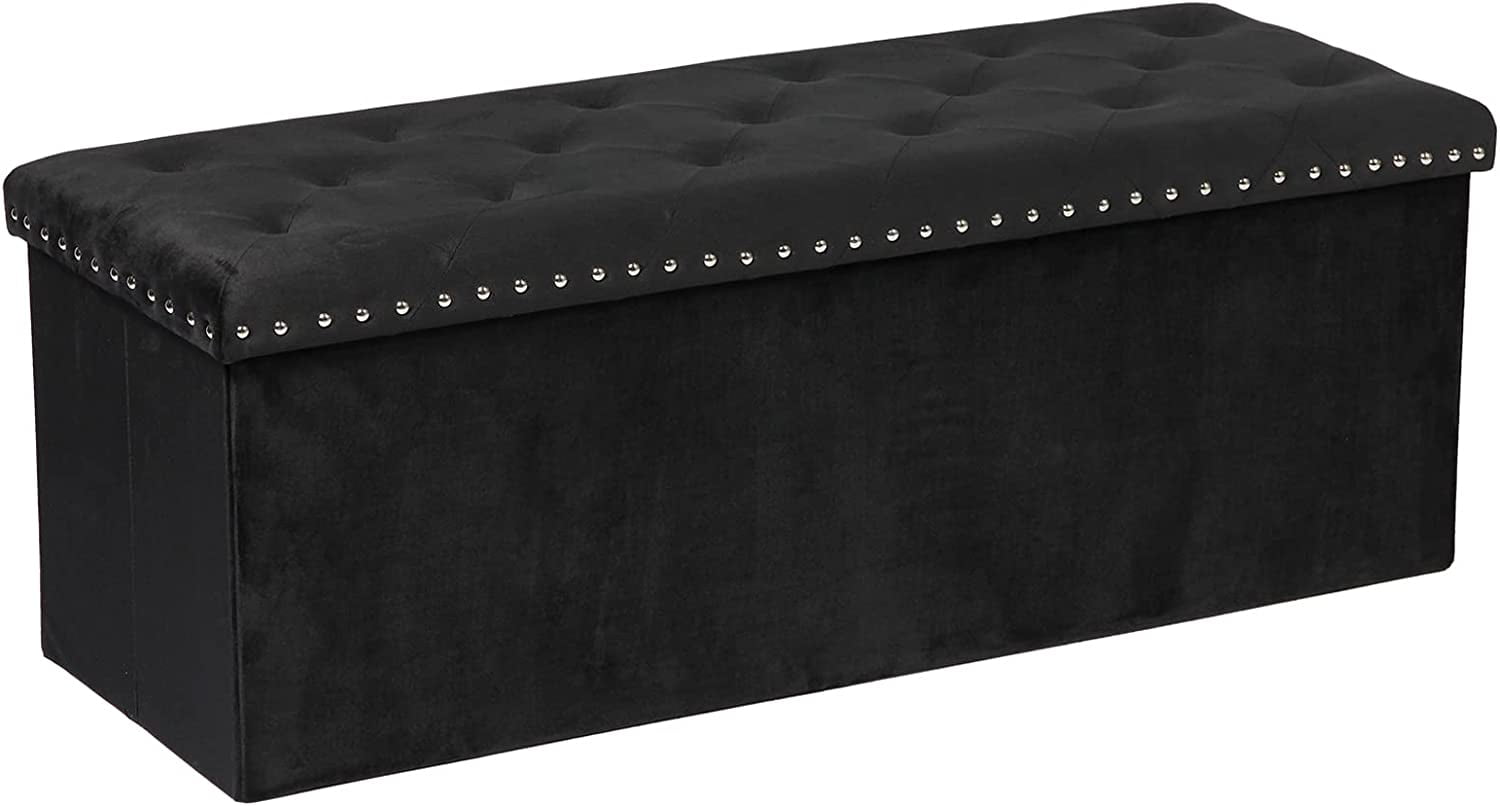 GUAIPOU Storage Ottoman Bench, Folding Tufted Ottomans with Storage
