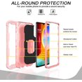 thumbnail image 2 of LG Velvet Case, Heavy Duty Rugged Military Shockproof Case Dual Layer Hybrid PC Silicone Case Builtin Kickstand, 2 of 5