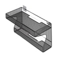 thumbnail image 3 of Lipstore Wall Hanging Router Shelf Holder Router Rack for Media Boxes Remote Controls 40cmx10cmx20cm, 3 of 7