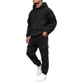 thumbnail image 4 of 2 Piece Tracksuit for Men Ghalytn Hoodie and Jogger Pants Set - Casual Fleece Sweat Outfit, 4 of 9