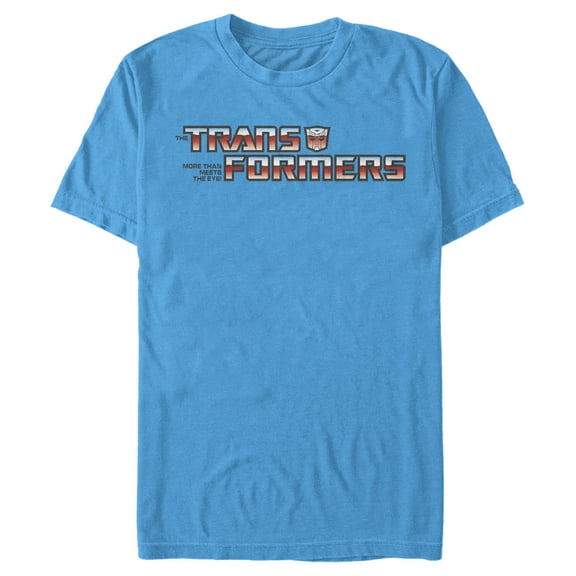 Men's Transformers Autobots Logo Graphic Tee Turquoise Large