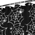 thumbnail image 3 of Halloween Black and White Spider Webs and Spiders Shower Curtain 36"x72" ,Bathroom Decorative Shower Curtains Set with 12 Hooks,Modern Waterproof Washable Shower Curtain, 3 of 6