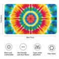 thumbnail image 3 of Rainbow Tie Dye Mandala Pattern Bathroom Rugs Mat,Non Slip Microfiber Bathroom Rug,Rubber Backing,Soft Bathroom Mats for Bathroom Floor,Tub and Shower,17x30in(43x75cm), 3 of 5