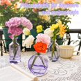 thumbnail image 3 of Set Bud Jarrones DOLEEYAE de cristal morado, 12 unidades, centros de mesa para bodas, 3 of 7