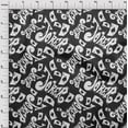 thumbnail image 3 of oneOone Rayon Dark Gray Fabric Joker & Poker Text Craft Projects Decor Fabric Printed By The Yard 56 Inch Wide, 3 of 5
