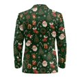 thumbnail image 5 of Chririnla Christmas Santa Claus Socks Men's Suit Jacket One Button Dress Suit Dinner Sports Coats Tuxedo Blazer for Festival Party Dinner, 5 of 7