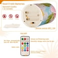 thumbnail image 4 of Flowers Painting Flameless Candles&nbsp;LED Lights Battery Operated Candles with Remote and Timers Flicker Lights Votive Set of 2, 4 of 7