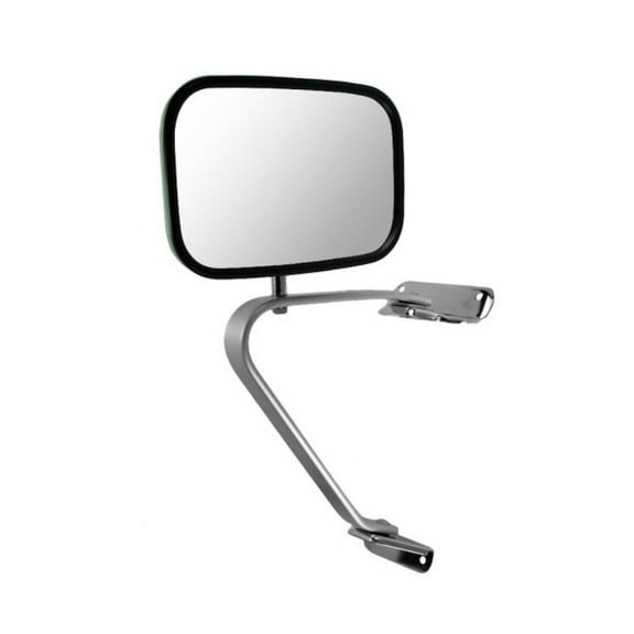 KarParts360 For Ford F-150/F-250 1990-1996 Door Mirror Passenger Side | Chrome | Flat | Manual | Foldaway | Non-Heated | Replacement For FO1321106 | E0TZ17682D
