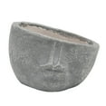 thumbnail image 1 of Sagebrook Home Resin, 10" Half Face Planter, Blue, 1 of 2