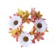 thumbnail image 3 of Corona artificial con anillo de vela de pilar, pequeñas decoraciones de corona de otoño, corona de otoño, portavelas de pilar para puerta, boda, 3 of 9