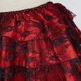 thumbnail image 3 of Women Gothic Skirt Classic Layered Short Lace Skirts Red XXS, 3 of 4