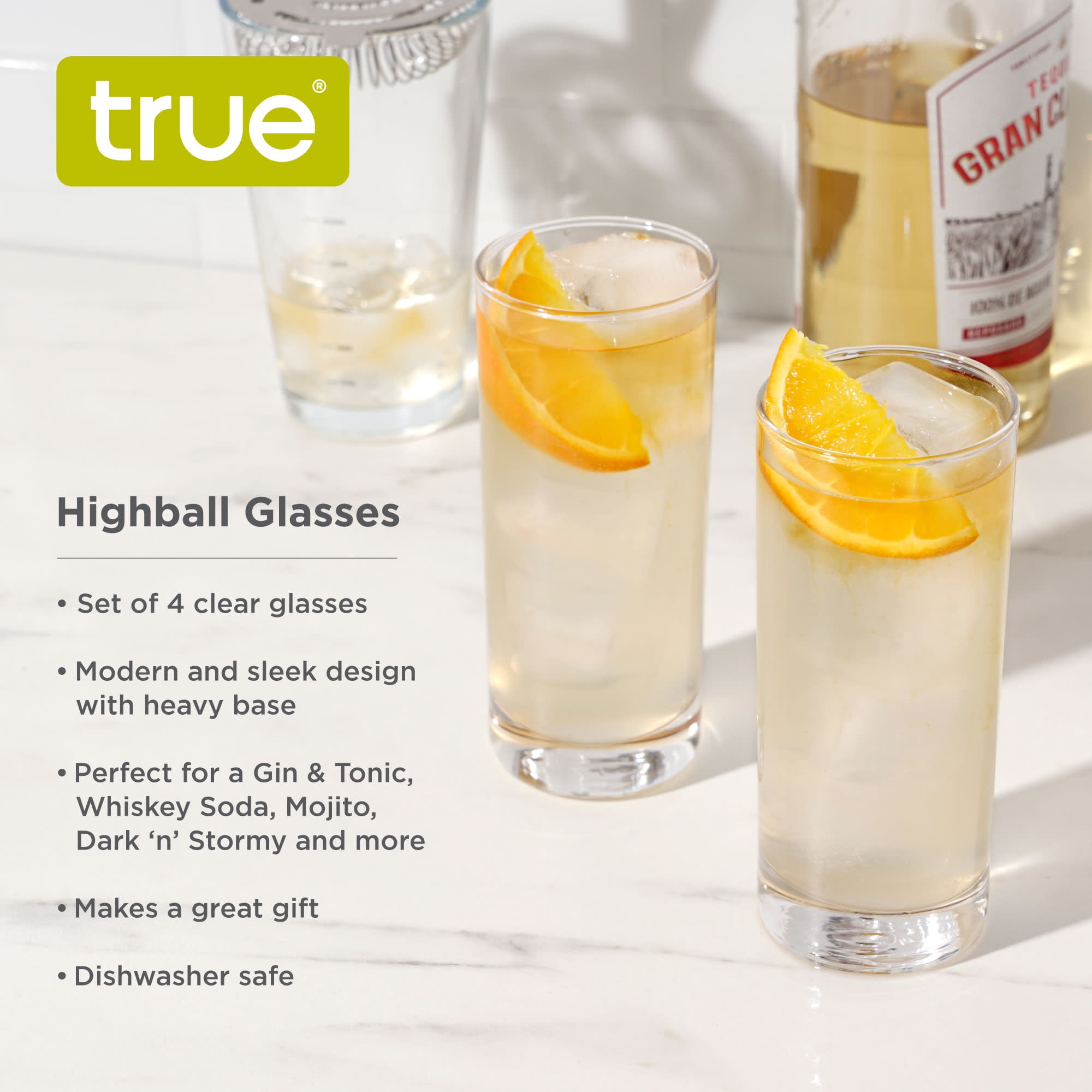 kuujojo Highball Drinking Glasses Set of 12, Clear Cocktail Glasses, 11  Ounce Cups,Elegant and Durab…See more kuujojo Highball Drinking Glasses Set  of