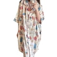 thumbnail image 5 of Camisones con estampado de dibujos animados para mujer, falda de noche de satén de seda sintética, ropa de dormir de verano, 2024, 5 of 5