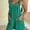Green, variant on Women's Summer Casual Sleeveless Rompers Loose Fit Spaghetti Strap Shorts Jumpsuit Beach Cover Up with Pockets-Red&39.3inch/162cm