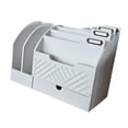 thumbnail image 2 of Dickly Magazine File Holder Bill Envelope Organizer for Apartment Study Room Office White, 2 of 8