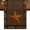 Brown, variant on Western Star Vintage Burlap Cotton Table Runner 13x48 Inches Long, Leopard Print Black Wheat Ear Border Farmhouse Table Runners, Outdoor Dining Table Decor for Baby Shower/Party/Wedding