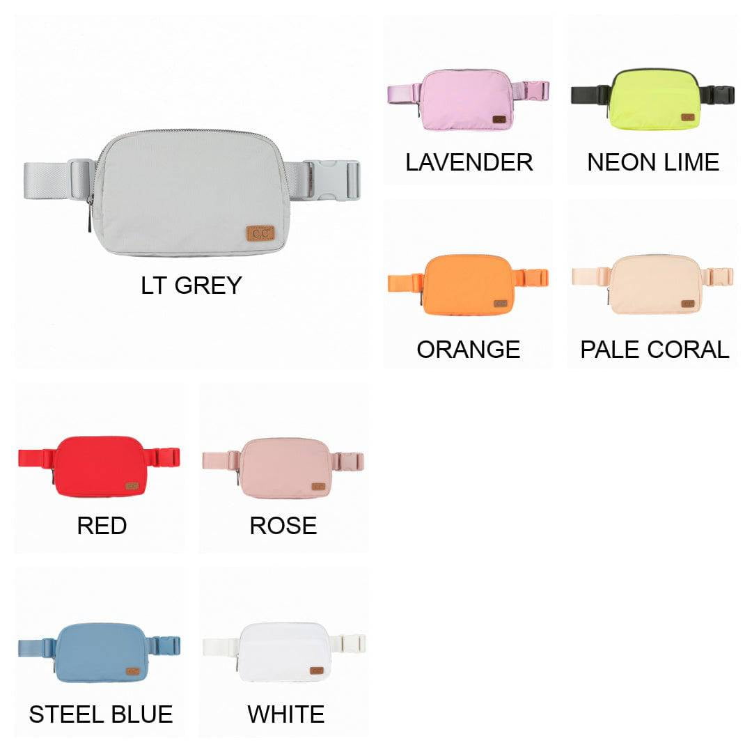 CC Unisex Belt Bag Fanny Packs with Adjustable Strap for Women or Kids