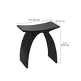 thumbnail image 5 of Ancona 17” Bathroom Shower Bench in Pure Acrylic Stone, 5 of 5