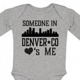 thumbnail image 4 of Inktastic Denver Colorado Someone Loves Me Skyline Boys or Girls Long Sleeve Baby Bodysuit, 4 of 5