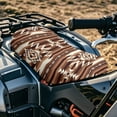 thumbnail image 3 of Uorisanigo Motorcycle Seat Cover ATV Cover Four Wheeler Accessories Universal Motorcycle Passenger Seat Cushion for Most ATV Seats, Breathable Brown Southwestern Aztec Tribal Padded Protection, 3 of 7