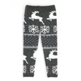 thumbnail image 2 of Infants & Toddlers Wool Knitted Winter-Thick Thermal Leggings | Santa Baby Nordic Reindeer (Charcoal, 12M), 2 of 5