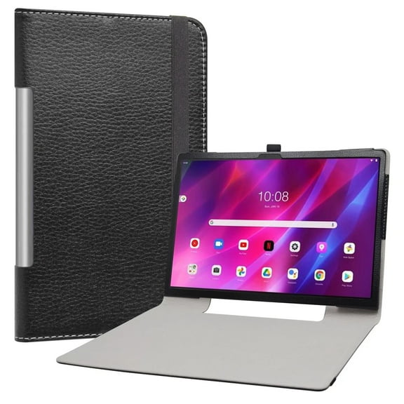 Labanema 13" Lenovo Yoga Tab 13 (YT-K606F) Case, PU Leather Folio Stand Protective Case, Cover for 13" Lenovo Yoga Tab 13 (YT-K606F) (Black)
