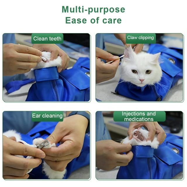Ruiboury Meets Style Grooming Restraint Bags For Pet Bathing And Washing Easy To Put On Orange color L