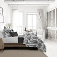 thumbnail image 4 of Ember White/Black Duvet Cover Set Queen, 4 of 9