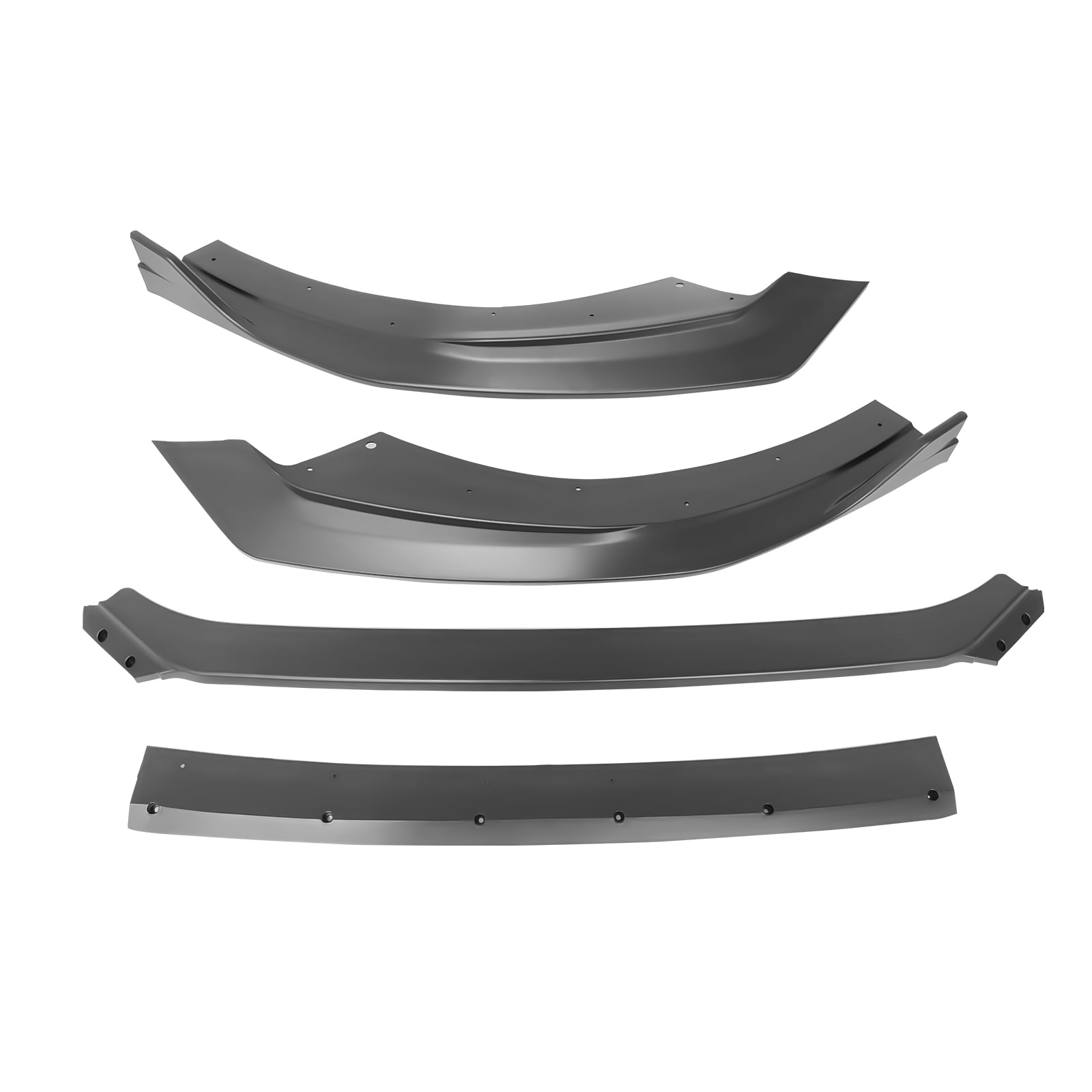 Ikon Motorsports Front Bumper Lip Compatible With 2021-2024 Kia K5 GT-Line RD Style Matte Black PP Front Bumper Lower Spoiler Splitter