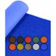 thumbnail image 1 of Felpudo de Rizos PVC Vinílico Gran resistencia y calidad Perfecto para entradas y recepciones - color :Azul con base - 1,22 x 1 m (Azul con base), 1 of 5