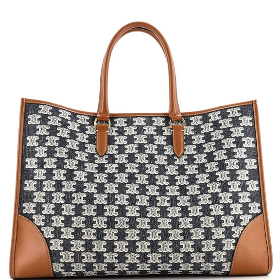 Pre-Owned Horizontal Cabas Tote Triomphe Canvas By Rebag