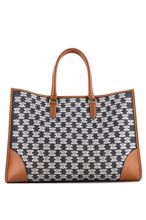 Pre-Owned Horizontal Cabas Tote Triomphe Canvas By Rebag
