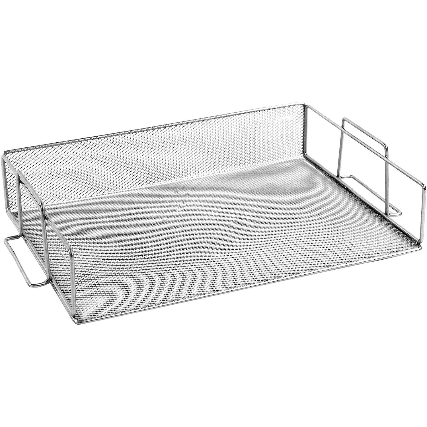 TYAPCS Mesh Stainless Steel Stackable Legal Size Letter Paper Tray