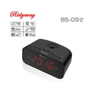 Ridgeway BS-092 Clock Radio with Dual Alarm/Sleep/Snooze with FM Radio