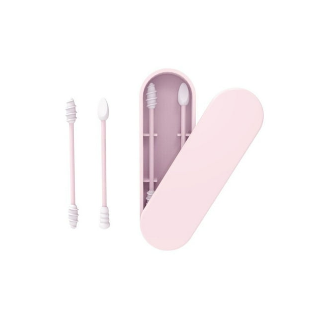 Wmkox8yii Hisopo de algodón de silicona Espiral Ear Scoop Stick Reutilizable Maquillaje Stick No se apaga con espejo de maquillaje Maquillaje Bastoncillo de algodón Wmkox8yii FJKAFA1838