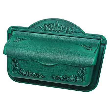 Cast Aluminum Wall Mailbox - Gibraltar Mailboxes Covington Medium Capacity Cast Aluminum Green Wall Mount Mailbox, CAH300VG