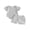 Gray, variant on BemeyourBBs Newborn Baby Boys Summer Clothes Infant Boys 2 Pieces Outfit Waffle Knit Short Sleeve Solid Color Romper and Drawstring Shorts Set