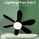 thumbnail image 4 of Ventilador Con Enchufe Techo LED E27 Regulable Extensor 40W 20 47 Pulgadas, 4 of 9