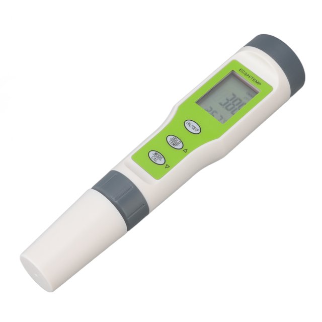 Bolígrafo De Prueba De Agua 3 En 1, Probador De Agua EC TEMP PH, Probador De Agua EC De Alta Precisión Digital Con Polvo De Detección
