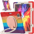 thumbnail image 2 of Funda a juego para iPad Pro de 12,9 pulgadas (2020) con correa para el hombro, soporte de anilla ajustable grande, portalápices y protección contra golpes., 2 of 5