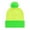 Neongreen, variant on TOPTIE Pom Pom Beanie Hat 2-Tone Long Cuff Knit Color Block Winter Beanie Skull Cap for Men & Women-WhiteRed